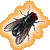 an animated gif image of a fly which periodically washes its face